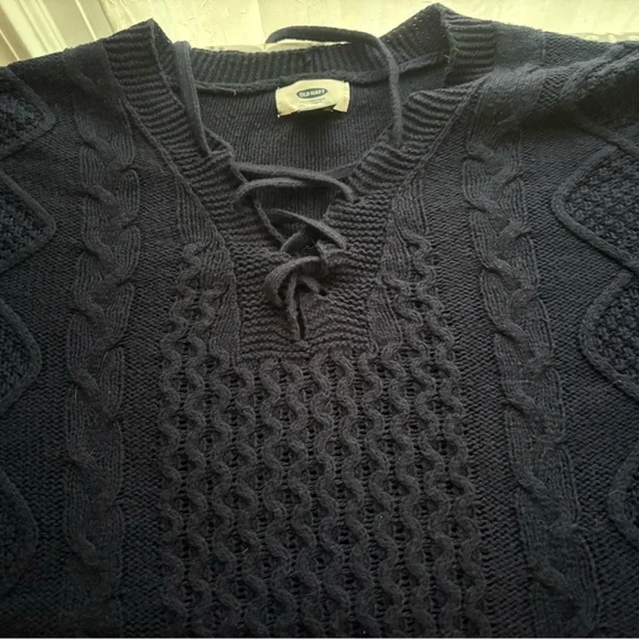 Old Navy Dark Blue Knit Sweater - Picture 7 of 7